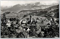 87509 W8970 Immenstadt i. Allgäu - Blick zu den Allgäuer Alpen