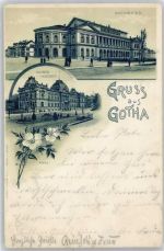 99867 O5800 Gotha , Thür Lithographie Hoftheater
