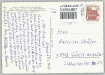 63599 W6465 Bieber , Spessart - Teilansicht, KIrche, Gastwirtschaft Urbach
