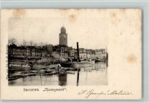 7411 Deventer 1902 - Riviergezicht Dampfschiff