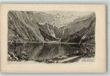 83471 W8240 Königssee b Berchtesgaden Radierung Obersee