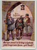 Nr. 2101 Lengauer - Humor - Trinker wird abgeholt Hofbräuhaus