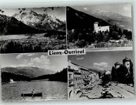 9900 Lienz - Ortsansichten Burg Gesamtansicht Ruderboote 4-Bildaufnahme