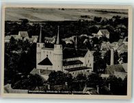 06507 O4305 Gernrode , Harz 1950 - Stiftskirche St. Cyriaki v. Südwesten gesehen Ortsansicht