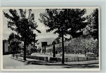 53474 W5483 Ahrweiler - Kanonenturm, Stadtmauer mit Grünanlagen ca 1955 AK