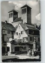 64625 W6140 Bensheim 1966 Foto AK Bergstr. Schuh Werkstatt Mitterle