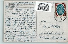 Birkenwald - Rotes Sonnengold AK Natur 1919 Gebrauchsspuren