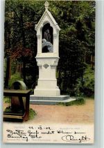 Karlovy Vary Karlsbad 1902 - Denkmal Mareinbild im Walde AK Verlag Poy