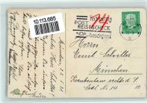 Maikäfer mit Birkenzweig Pfingstgrüsse Maikäfer