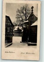 W7133 Maulbronn Kloster Maulbronn Winteraufnahme Städteglückwunsch