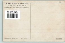Dr. Michael Kardinal Erzbischof von Faulhaber AK Bischof