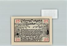 06507 O4301 Rieder b Quedlinburg - Notgeld Roseburg