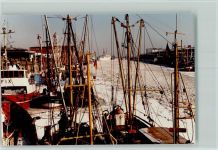 27472 W2190 Cuxhaven FOTO KEINE AK Winter Alter Fischereihafen
