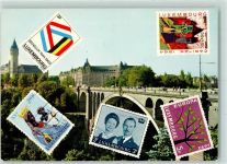 Luxembourg Luxemburg - Pont Adolphe et Caisse d'Epargne