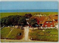 25859 W2251 Hooge , Hallig - Gasthaus Friesenpesel Backenswarft Rückseite mit Abschürfungen bzw Kleberesten
