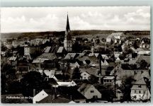 85276 W8068 Pfaffenhofen a d Ilm Gebrauchsspuren Rückseite mit Abschürfungen und Kleberesten Kirche und Landwirtschaftsschule
