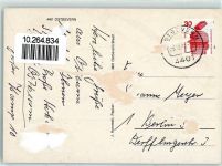 48346 W4412 Ostbevern Gebrauchsspuren Rückseite mit Abschürfungen und Kleberesten