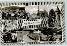 57462 W5960 Olpe , Biggesee - Kurköllner Platz Hexenturm Im STadtpark Listertalsperre Im Bieketal Rückseite mit Abschürfungen bzw Kleberesten