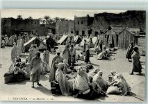 Sidi Okba - Le Marche Marktszene AK