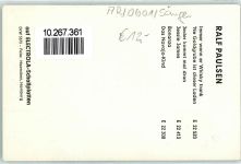 Ralf Paulsen Originalautogramm Schlagersänger
