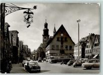 91207 W8560 Lauf a d Pegnitz Karte beschädigt Marktplatz Omnibus Kirche