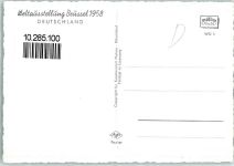 Brüssel Bruxelles 1958 - Weltausstellung Deutschland