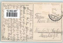 Liberec Reichenberg i. Böhmen 1929 Gebrauchsspuren Deutsch Gabel Forsthaus