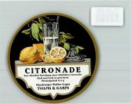 Thams & Garfs Citronade Lithographie Flaschenetikett