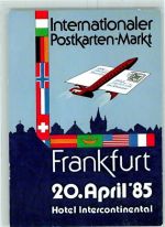 W6000 Frankfurt am Main Postkartenmarkt 1985 AK AK - Geschichte Künstlerkarte