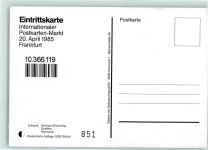 W6000 Frankfurt am Main Postkartenmarkt 1985 AK AK - Geschichte Künstlerkarte