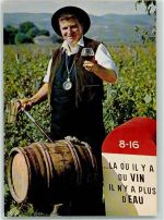 Weinverkostung Weinlese Frankreich AK Wein