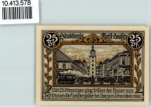 03149 O7570 Forst Lausitz - Notgeld Güterzug