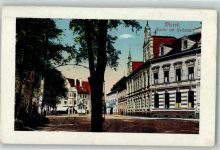 47441 W4130 Moers - Partie am Postamt Straßenbahn