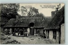 76980 Veules-les-Roses 1916 - Le Littoral , Bauernhaus , Chaumiere Normande