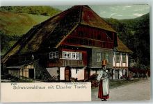79215 W7807 Elzach - Schwarzwaldhaus mit Elzacher Tracht