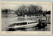 79618 W7888 Rheinfelden , Baden - Insel mit Dampfer
