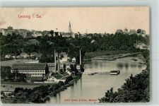 04703 O7320 Leisnig 1911 Gebrauchsspuren Fabrikanlage Mulde