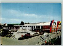 64711 W6120 Erbach , Odenw - Bürgerhaus Festhalle Springbrunnen Fahnen
