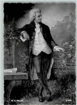 Gemälde von Janschek AK Mozart, W. A. Künstlerkarte