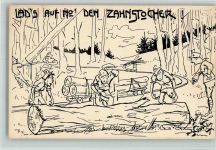 Nr. 32 sign Kirsten - Deutschmeister-Witwen und Waisenstiftung (Aktion im Felde) Militär Karikatur
