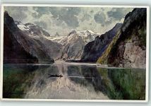 Alpiner Kunstverlag Richter Nr. 5 - Königsee , gute Erhaltung Compton, E. H. Künstlerkarte