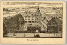 90518 W8503 Altdorf b. Nürnberg Gebrauchsspuren Seminar Altdorf Künstlerkarte