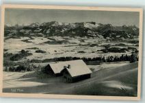 87527 W8972 Ofterschwang - Egg Alpe Winter Hüttenstempel