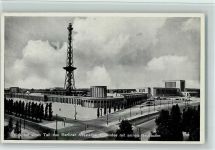 W1000 Berlin Charlottenburg Funkturm und Hallen AK Gute Erhaltung Funk 1939