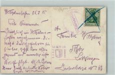 Kaiserl. Marine Matrosenbraut Fass Marineschiffspoststempel 1915