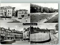 08451 O9630 Crimmitschau - Marktplatz Schwimmbad Kunsteisstadion