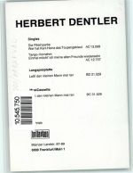Herbert Dentler Autogramm Originale