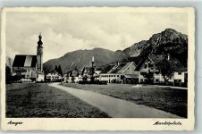 83454 W8233 Anger b Bad Reichenhall - Marktplatz Dorfkirche