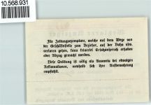 W6330 Wetzlar Wetzlarer Zeitung Quittung WK II Zeitung 1938 KEINE AK