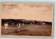 Tennisplatz in Heist ca 1927 AK Tennis Gebrauchsspuren